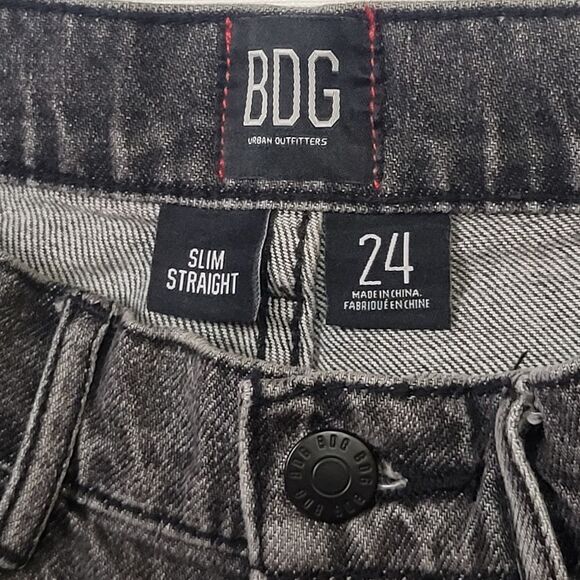 Urban Outfitters BDG Washed Black Distressed Slim Jeans - Picture 7 of 13